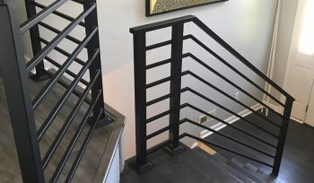 Düz Profil Ferforje Merdiven Korkuluk Modeli